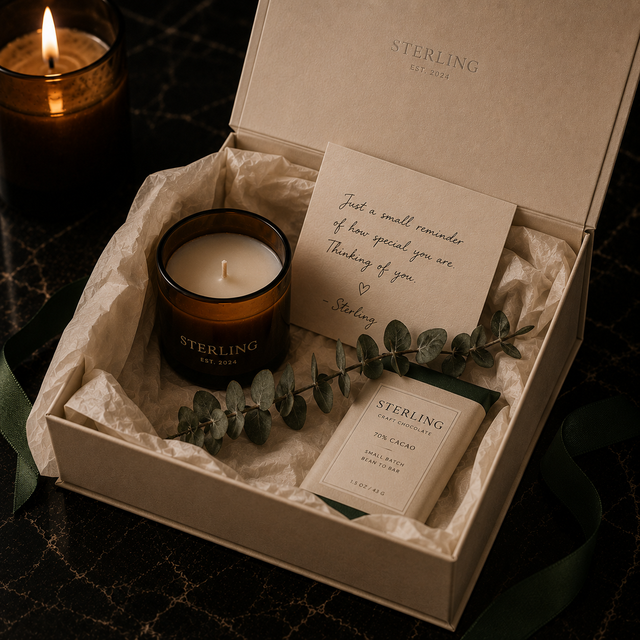 The Small Gesture open with contents